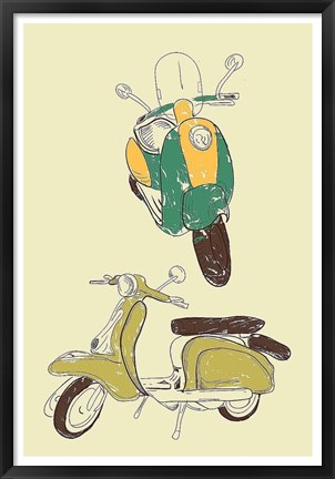 Framed Scooter III Print