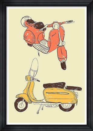 Framed Scooter IV Print