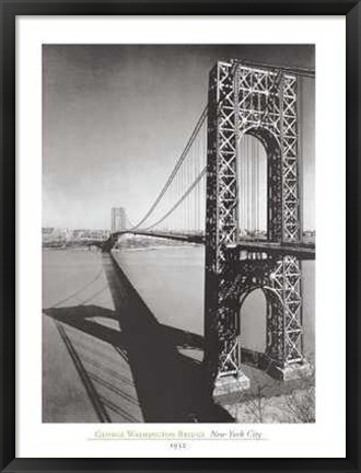 Framed George Washington Bridge NYC Print