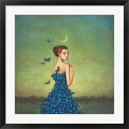 Framed Metamorphosis in Blue Print