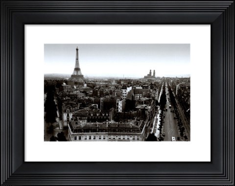 Framed From the Arc de Triomphe, 1931 Print