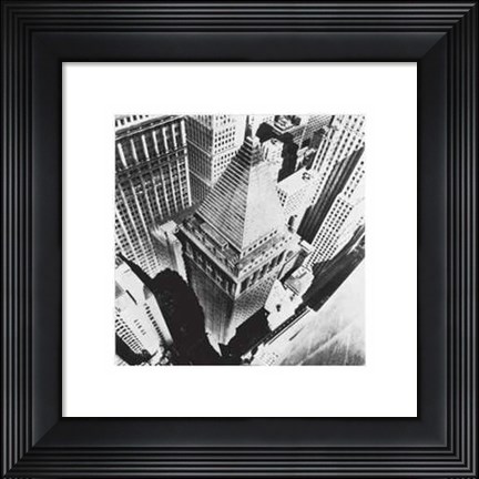 Framed Skyscraper View NYC 1931 Print