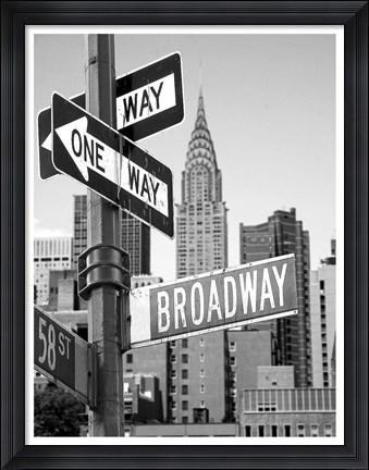 Framed Broadway Print