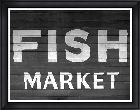 Framed Fish Market Print