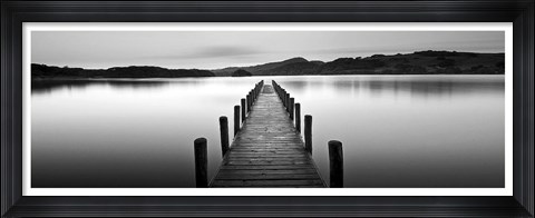 Framed Lake Pier 2 Print