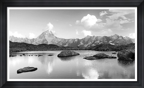 Framed Mountain lake Print