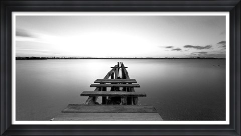 Framed Old pier Print