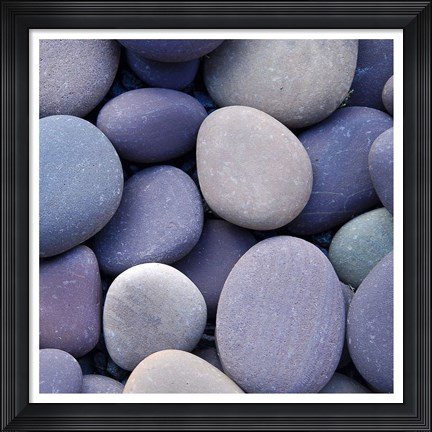 Framed Purple Pebbles Print