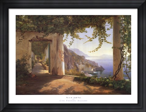 Framed View to the Amalfi Coast Print