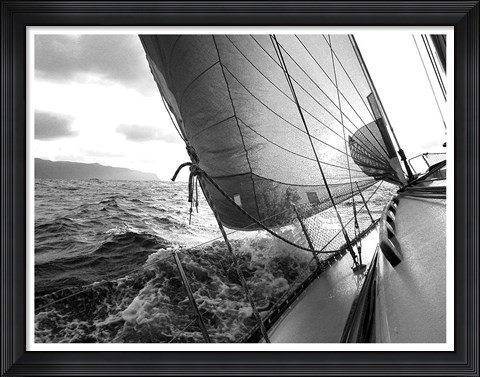 Framed Waves Print