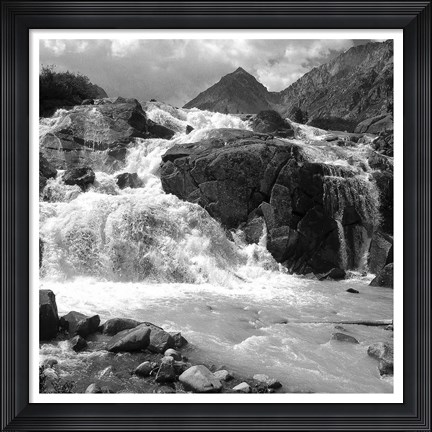 Framed White Water Print