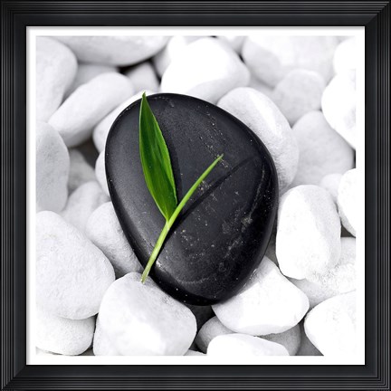 Framed Zen Stone Print