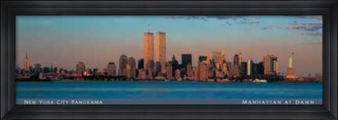 Framed Manhattan at Dawn Print