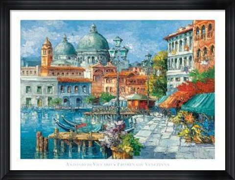 Framed Promenade Veneziana Print