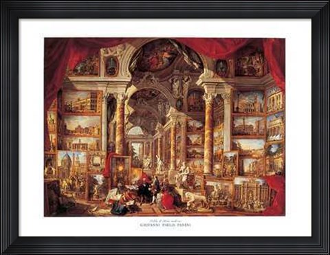 Framed Vedute di Roma Moderna Print