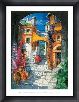 Framed Scorcio Sul Tirreno Print