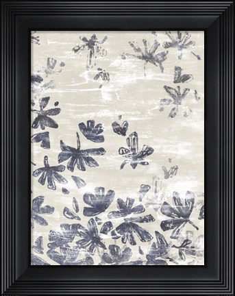 Framed Petal Batik I Print