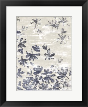 Framed Petal Batik I Print