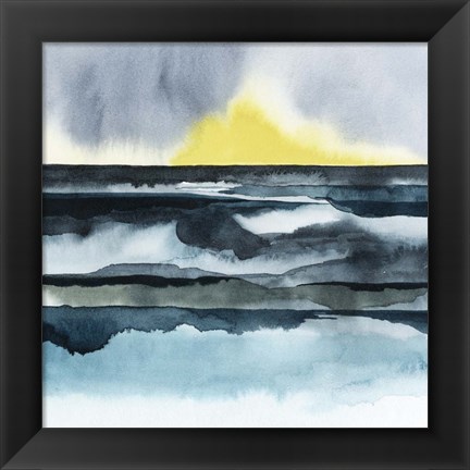 Framed Seaside Mist I Print