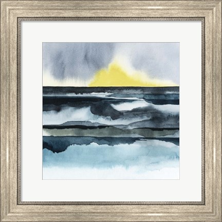 Framed Seaside Mist I Print