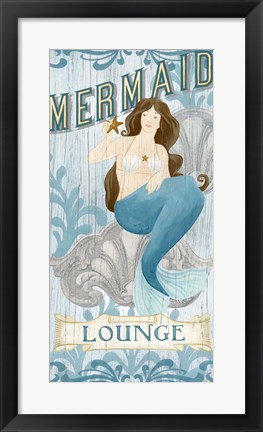 Framed Mermaid I Print