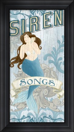 Framed Mermaid II Print