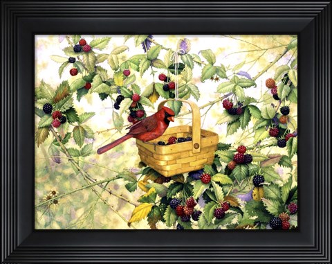Framed Berry Picker Print