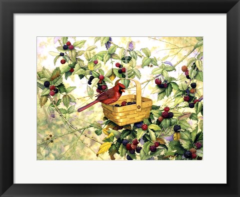 Framed Berry Picker Print