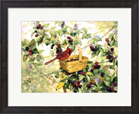 Framed Berry Picker Print
