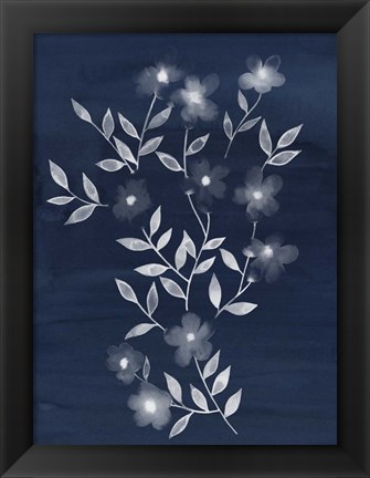 Framed Flower Cyanotype I Print