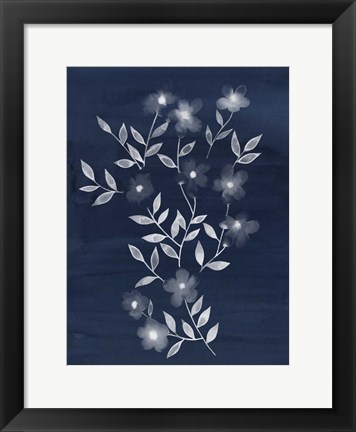 Framed Flower Cyanotype I Print