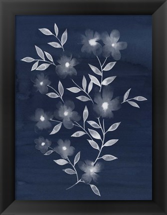 Framed Flower Cyanotype II Print