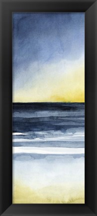 Framed Layered Sunset Triptych I Print