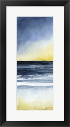 Framed Layered Sunset Triptych I Print