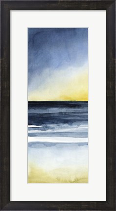 Framed Layered Sunset Triptych I Print