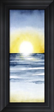 Framed Layered Sunset Triptych II Print