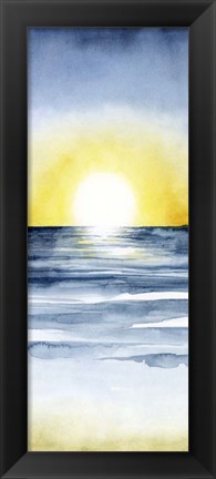 Framed Layered Sunset Triptych II Print