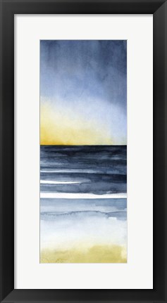 Framed Layered Sunset Triptych III Print