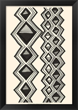 Framed Mud Cloth Study I Print