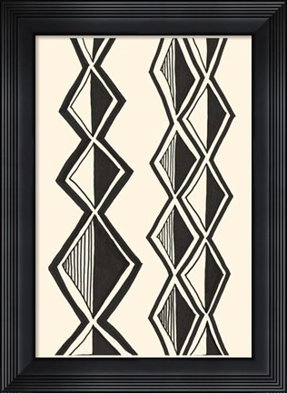 Framed Mud Cloth Study II Print