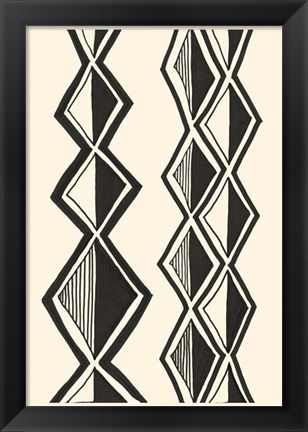 Framed Mud Cloth Study II Print