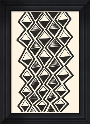 Framed Mud Cloth Study IV Print
