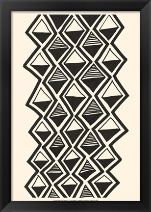 Framed Mud Cloth Study IV Print