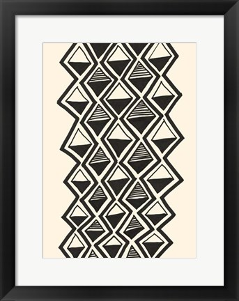 Framed Mud Cloth Study IV Print
