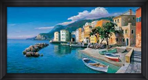 Framed Borgo Ligure Print
