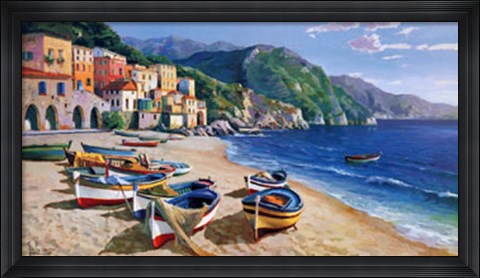 Framed Borgo di Pescatori Print