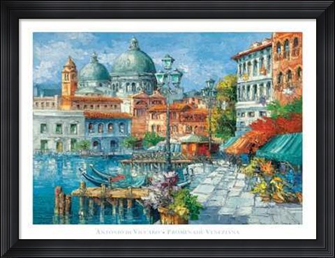 Framed Promenade Veneziana Print