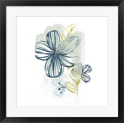 Framed Floral Offset II Print