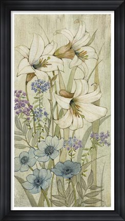 Framed Lily Chinoiserie II Print