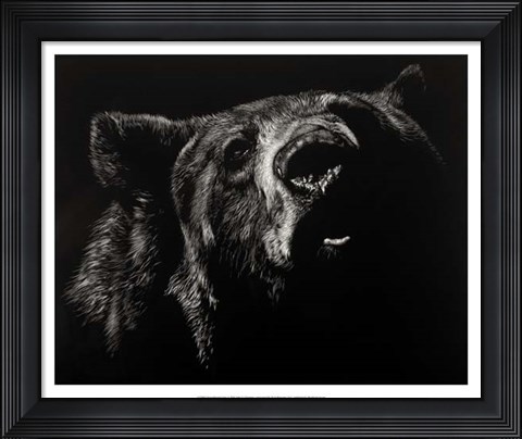 Framed Scratchboard Critic Print